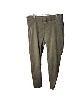 Zac & Rachel Womens Olive Green Stretch Pants Size 10